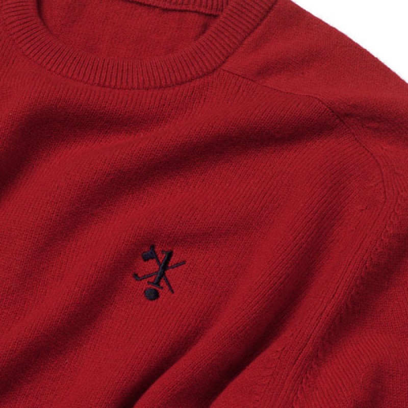 Hole in One/Oneholer Jumper Red Crew
